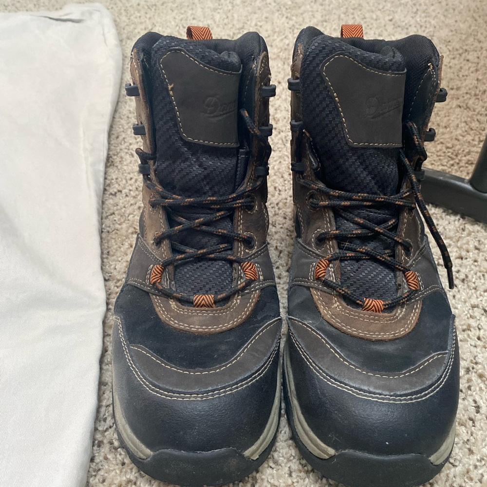 Danner Men's Black and Brown Boots